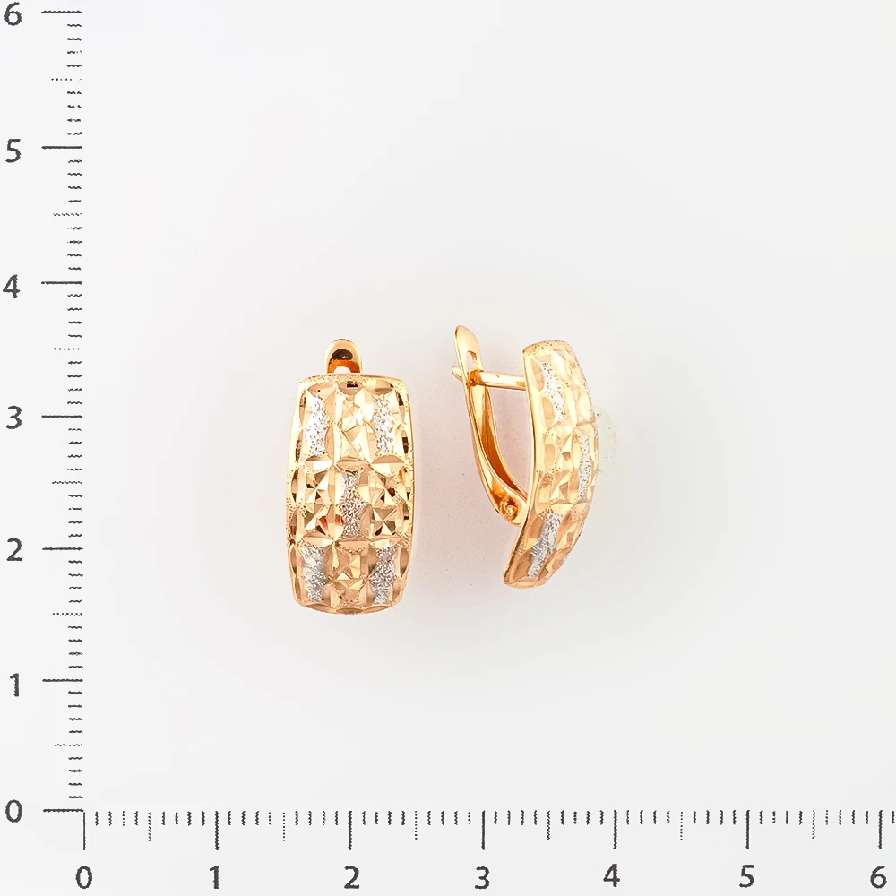 Серьги из красного золота 585 пробы