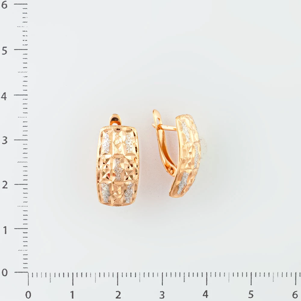 Серьги из красного золота 585 пробы