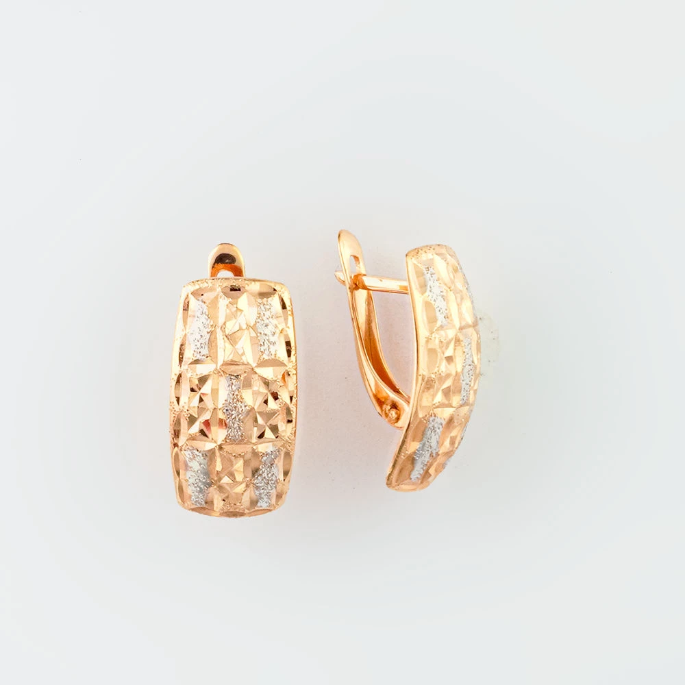 Серьги из красного золота 585 пробы