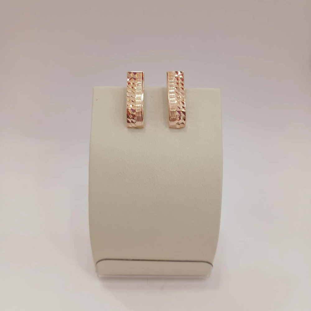 Серьги из красного золота 585 пробы