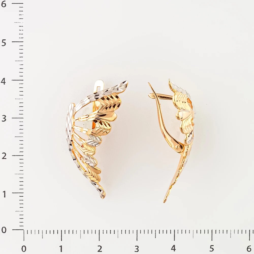 Серьги из красного золота 585 пробы