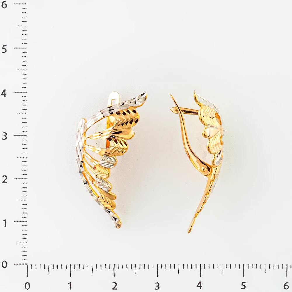 Серьги из красного золота 585 пробы