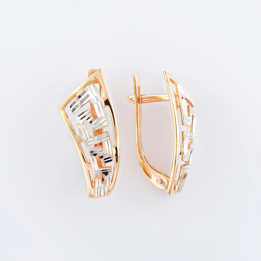 Серьги из красного золота 585 пробы