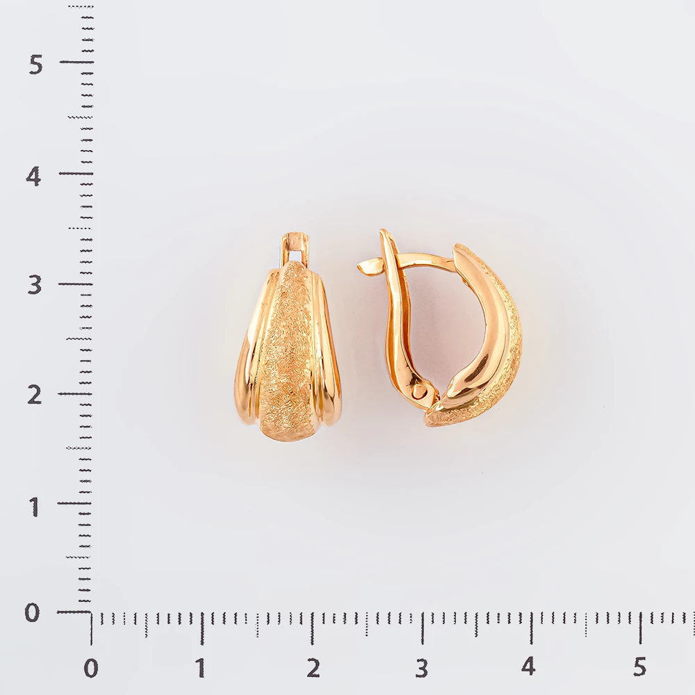 Серьги из красного золота 585 пробы