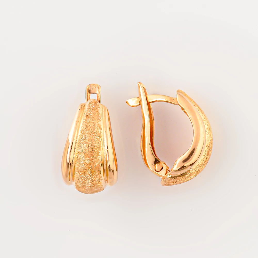 Серьги из красного золота 585 пробы