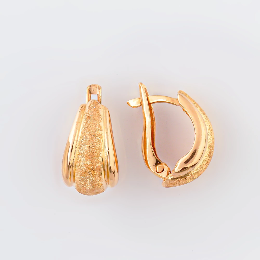 Серьги из красного золота 585 пробы