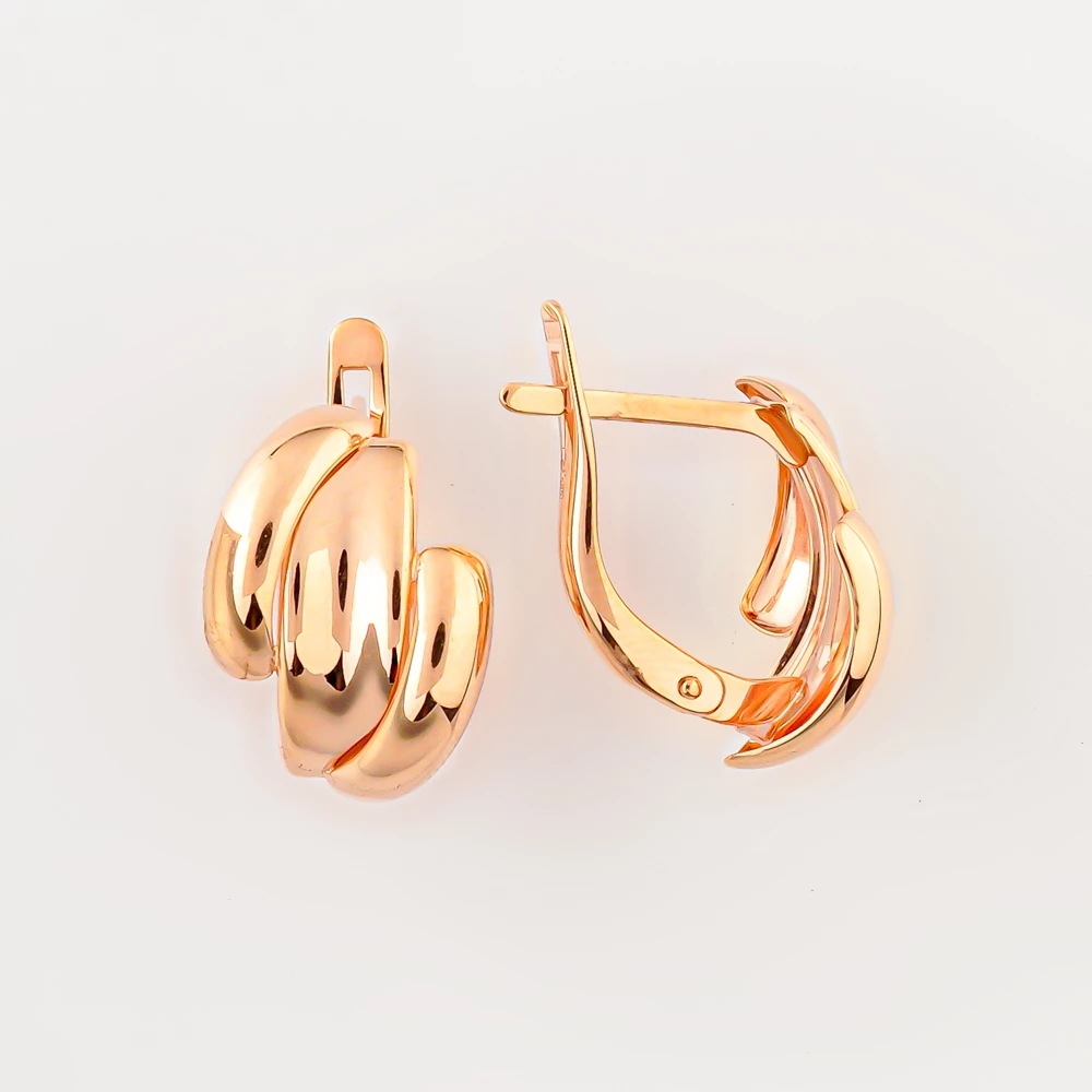 Серьги из красного золота 585 пробы
