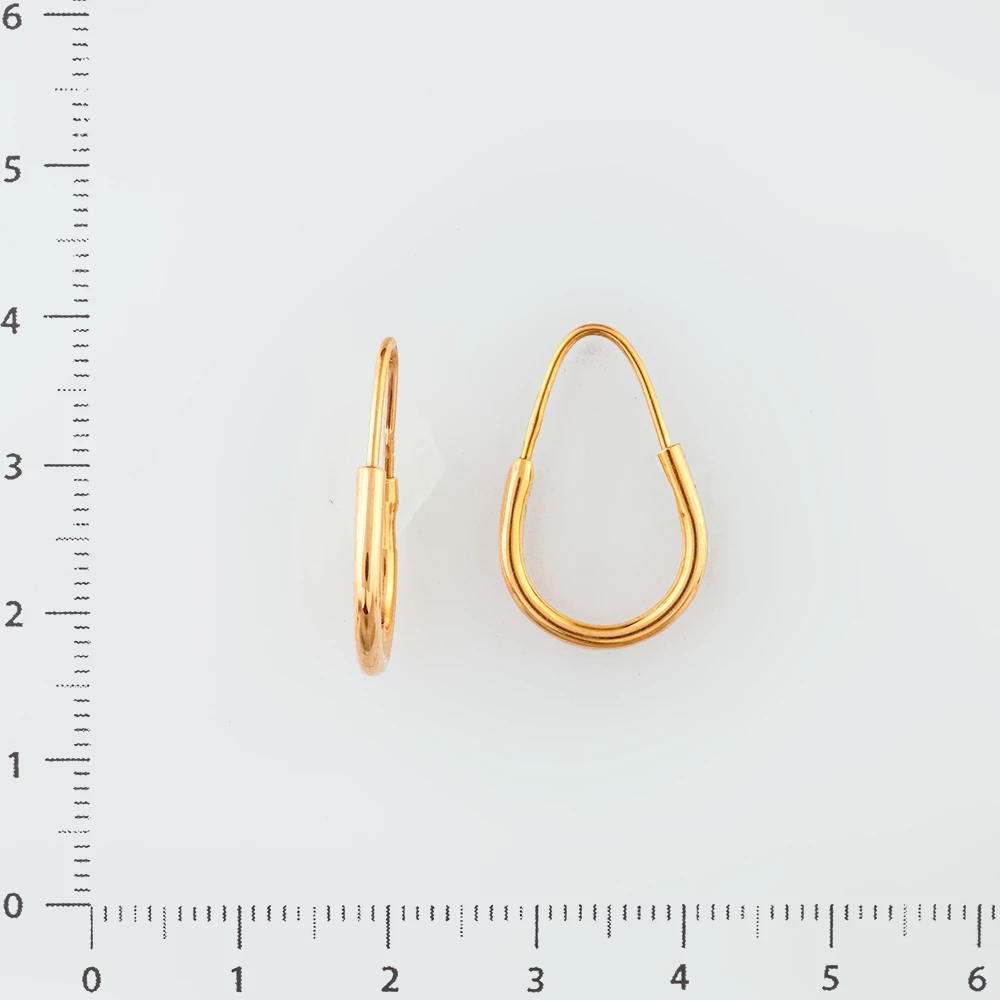 Серьги из красного золота 583 пробы