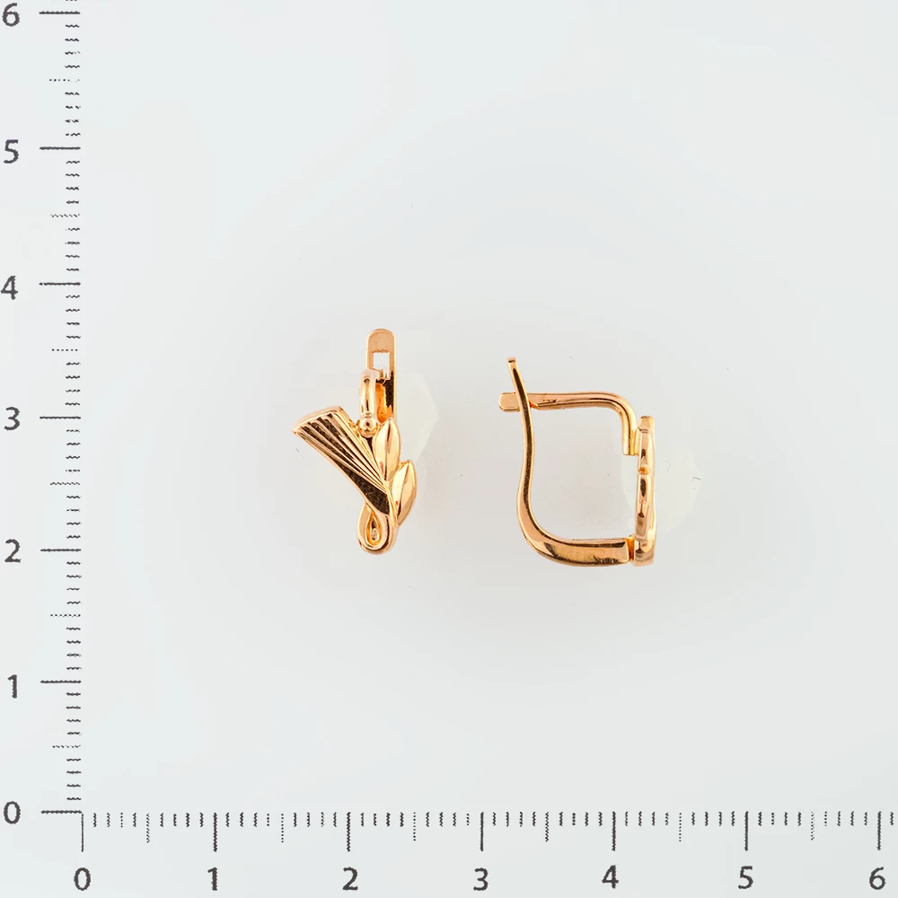 Серьги из красного золота 585 пробы