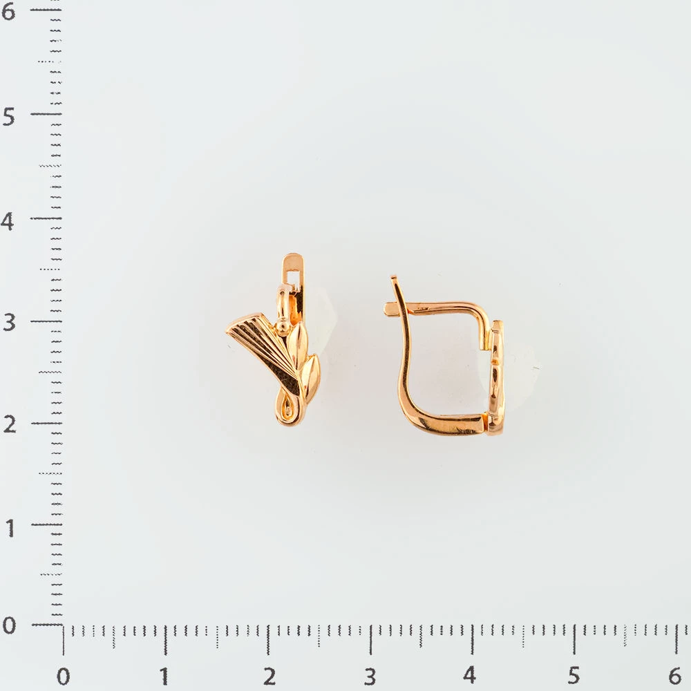Серьги из красного золота 585 пробы