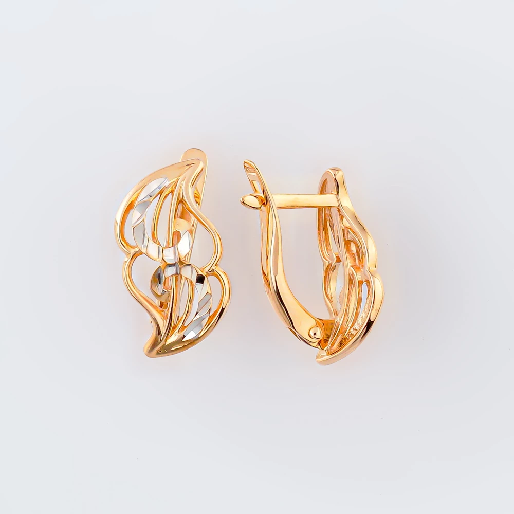 Серьги из красного золота 585 пробы