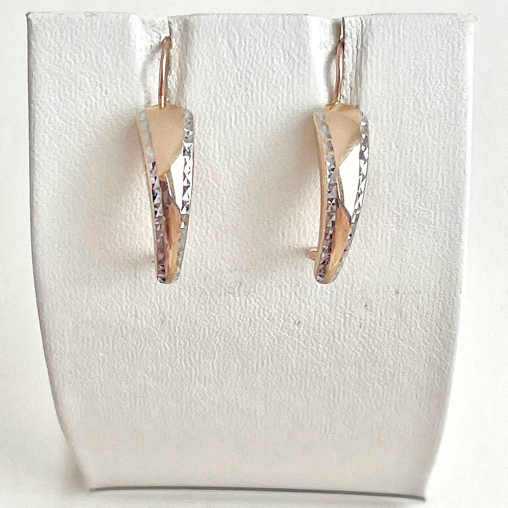 Серьги из красного золота 585 пробы