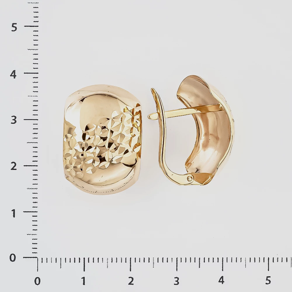 Серьги из красного золота 585 пробы