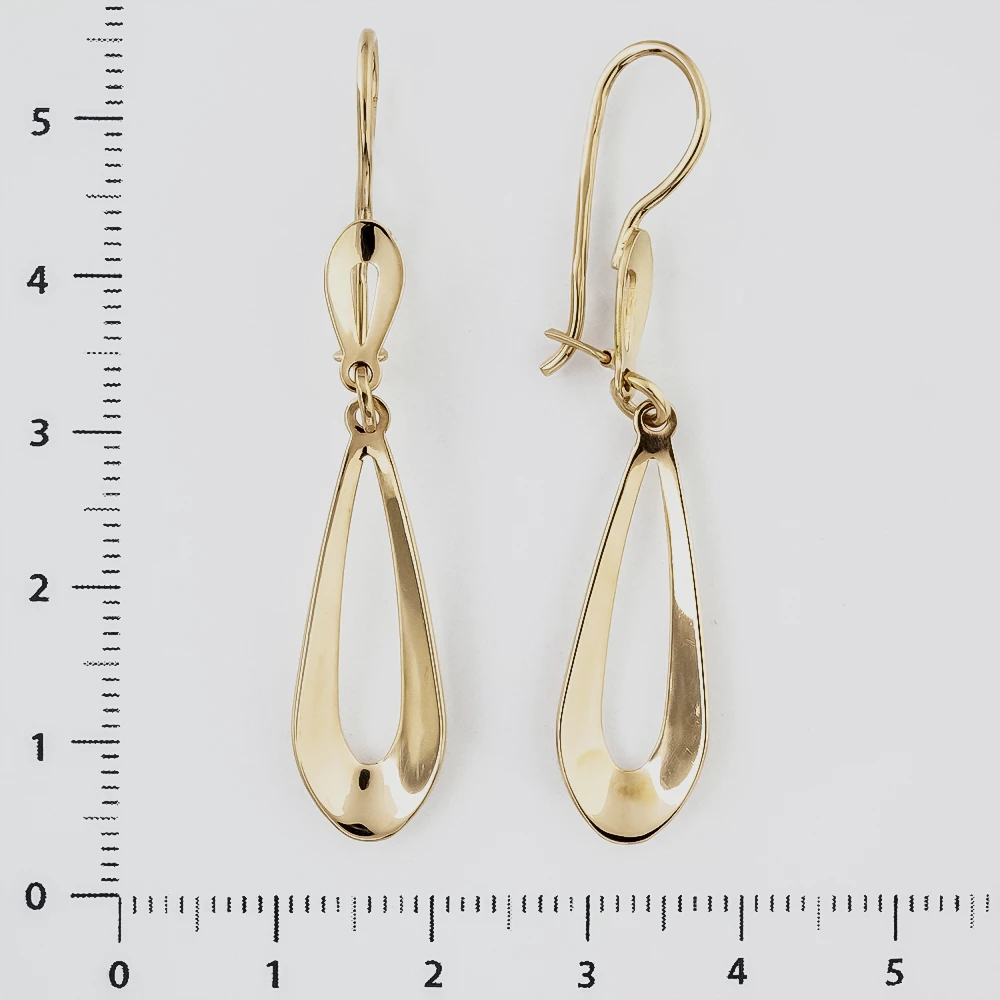 Серьги из красного золота 583 пробы