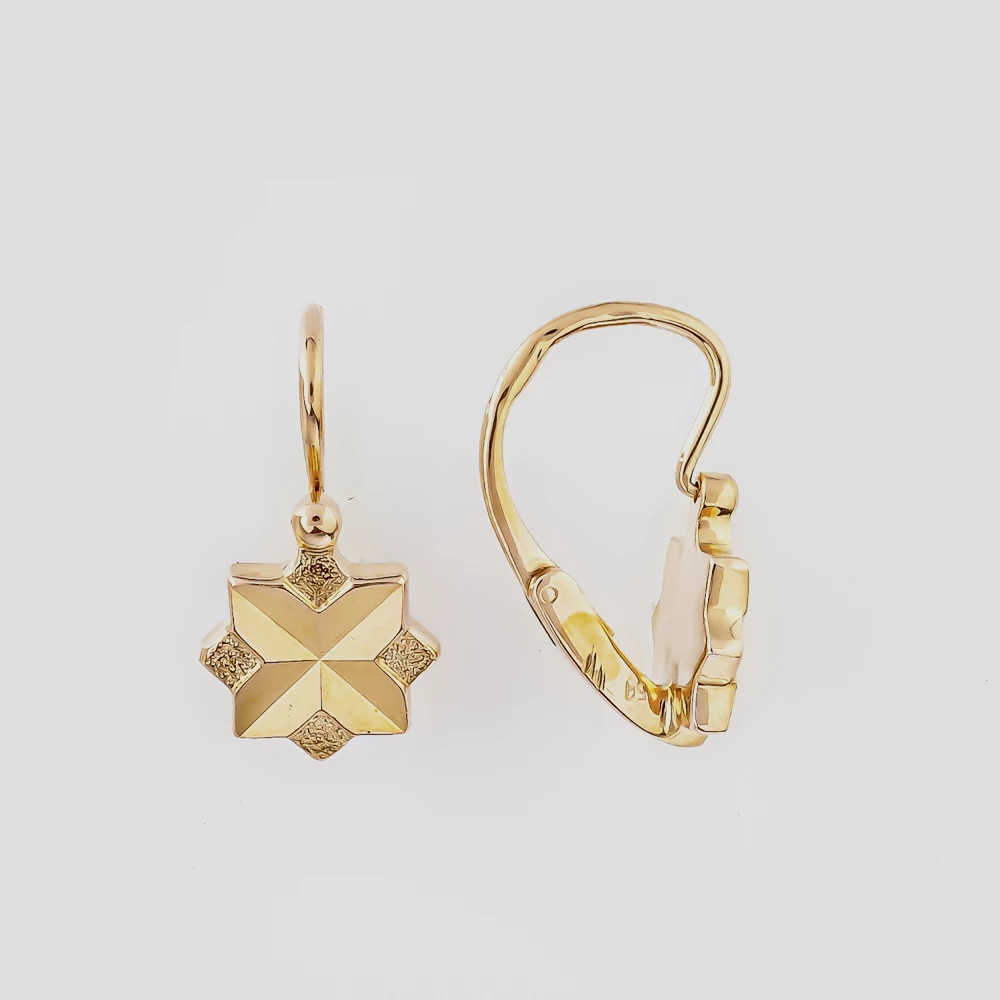 Серьги из красного золота 583 пробы