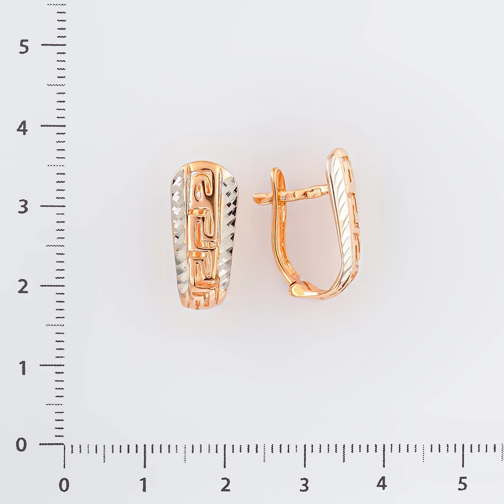 Серьги из красного золота 585 пробы