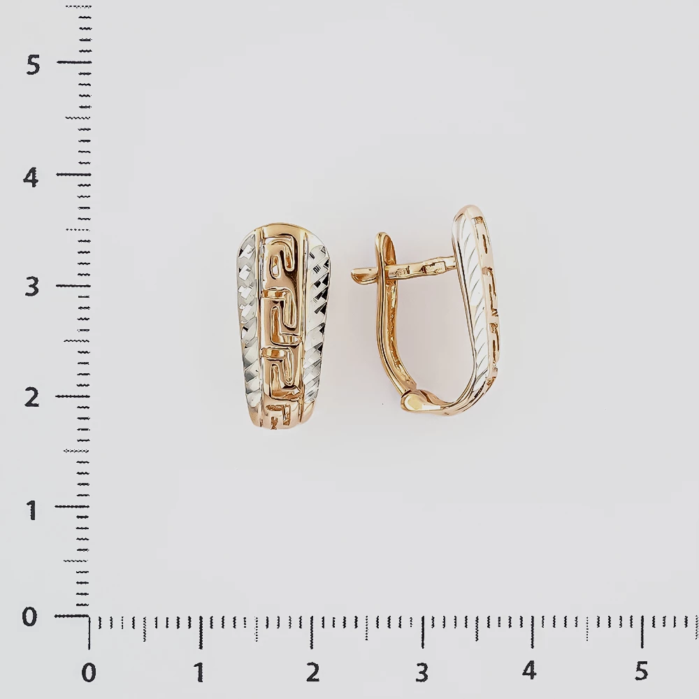 Серьги из красного золота 585 пробы
