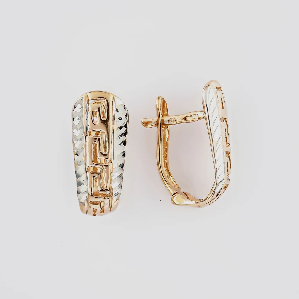 Серьги из красного золота 585 пробы