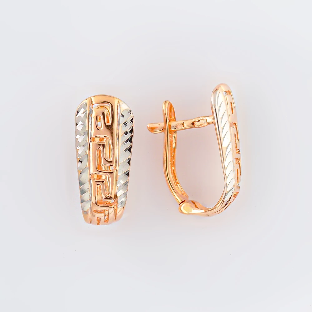 Серьги из красного золота 585 пробы