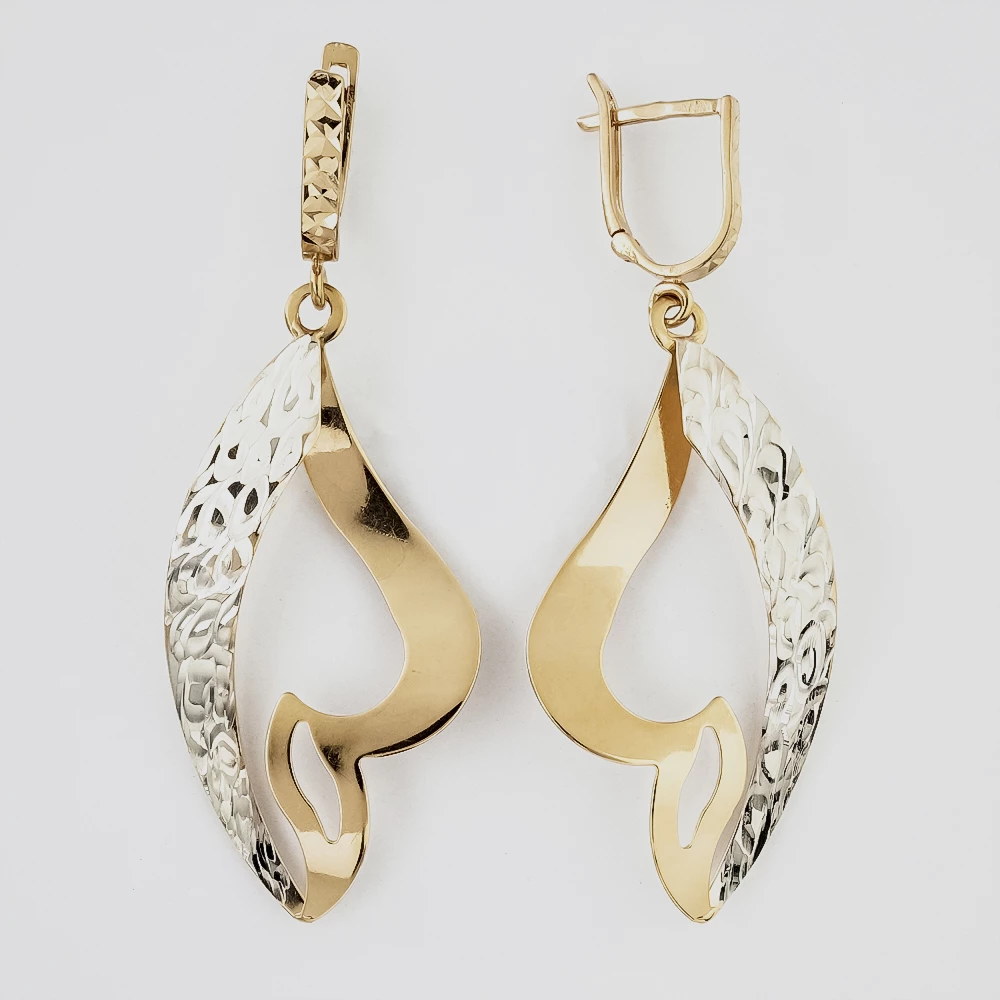 Серьги из красного золота 585 пробы