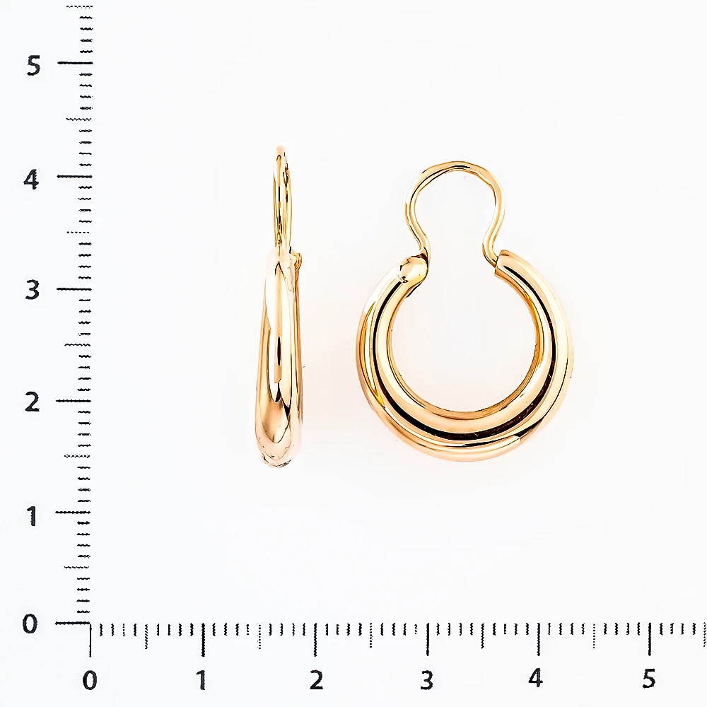 Серьги из красного золота 583 пробы