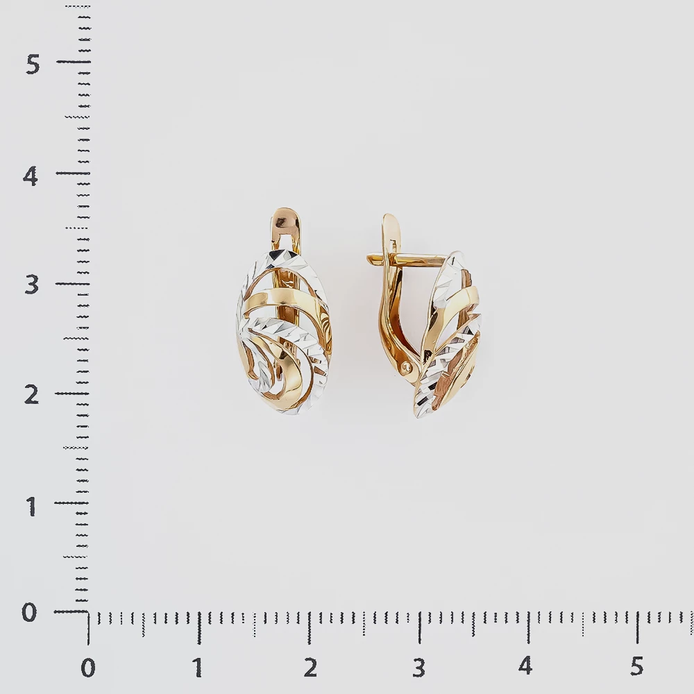 Серьги из красного золота 585 пробы