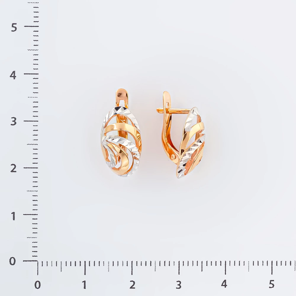 Серьги из красного золота 585 пробы