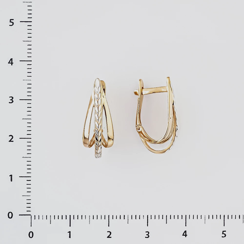 Серьги из красного золота 585 пробы