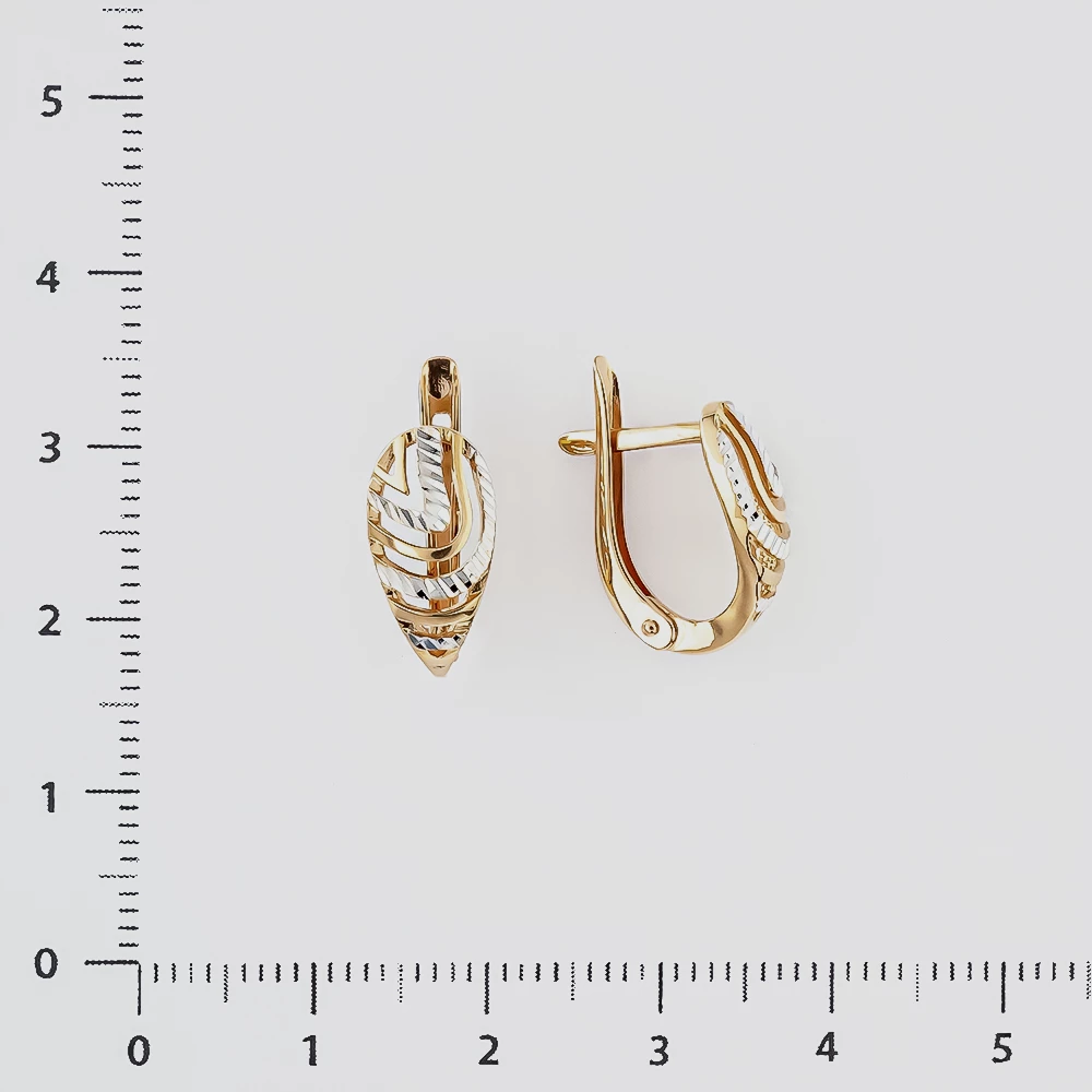 Серьги из красного золота 585 пробы