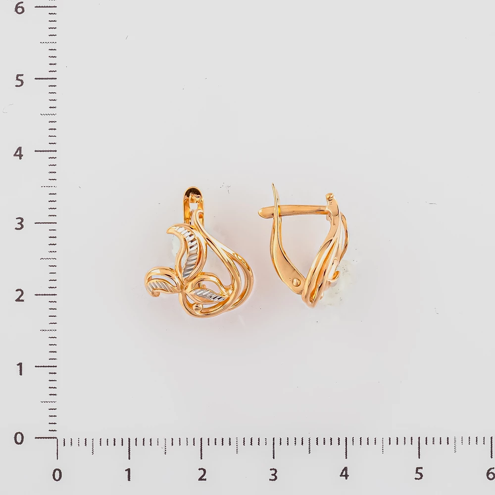Серьги из красного золота 585 пробы