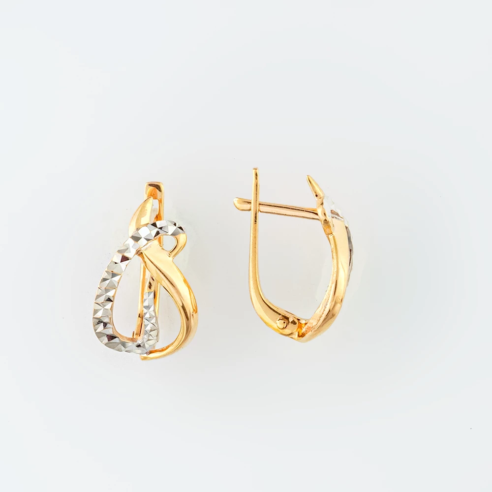 Серьги из красного золота 585 пробы