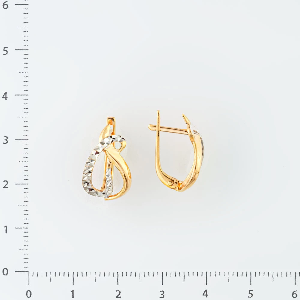 Серьги из красного золота 585 пробы