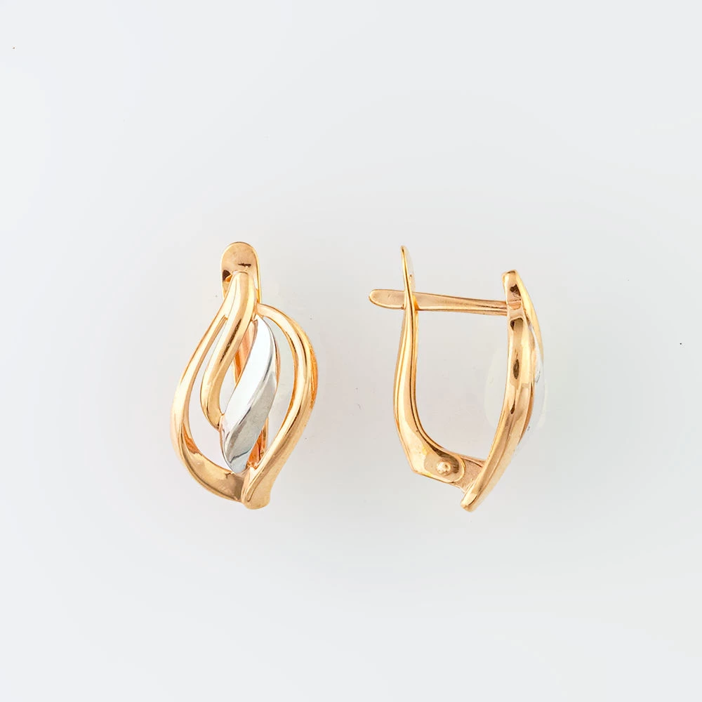 Серьги из красного золота 585 пробы