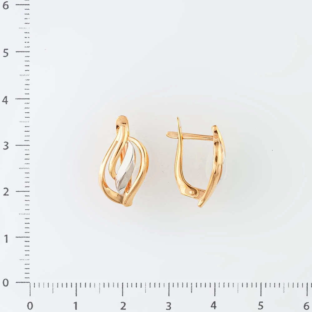 Серьги из красного золота 585 пробы