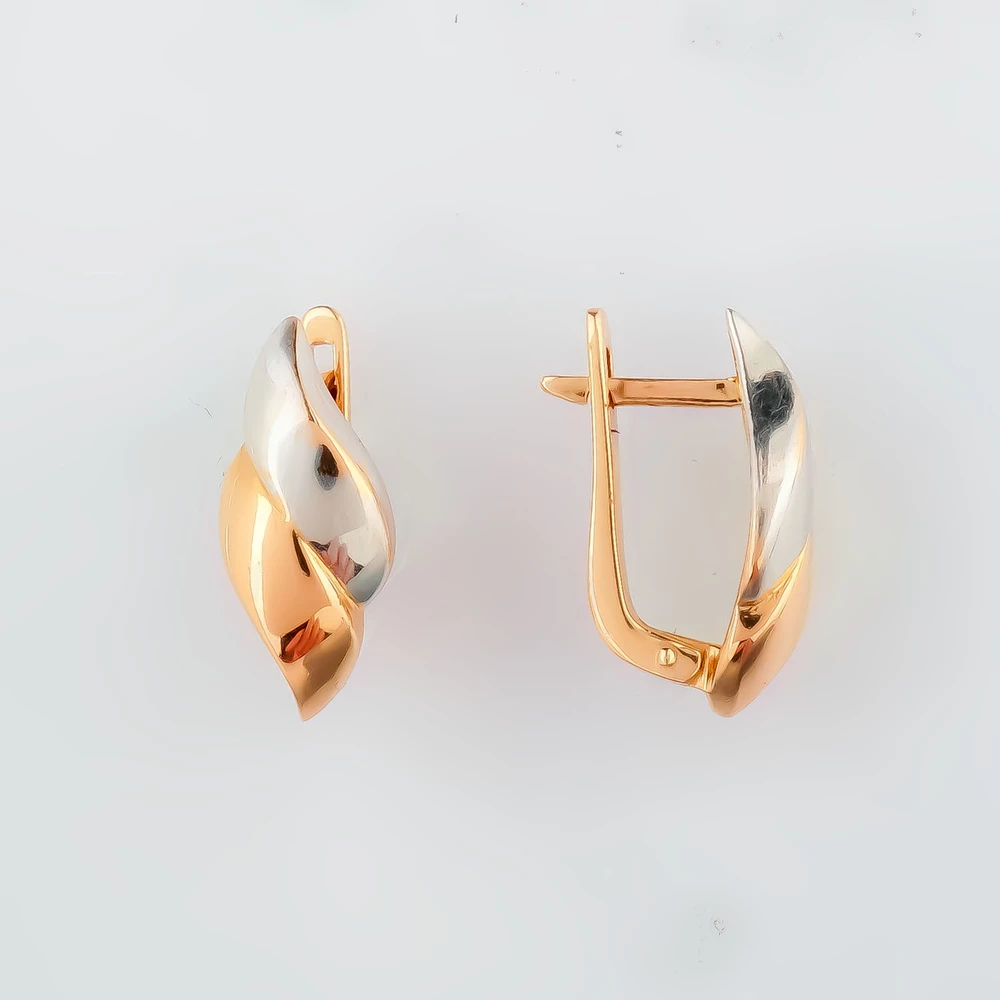 Серьги из красного золота 585 пробы