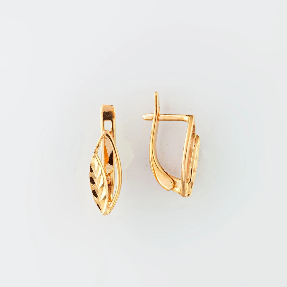 Серьги из красного золота 585 пробы