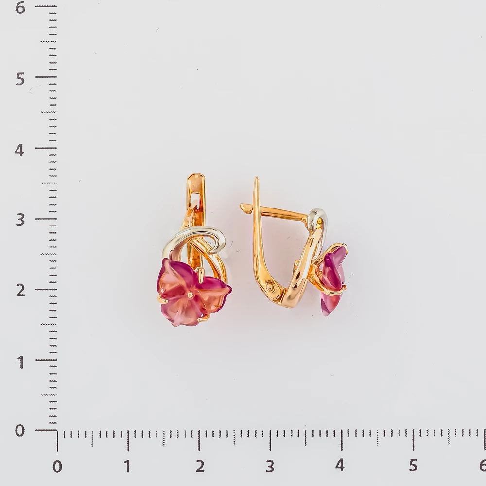 Серьги из красного золота 585 пробы
