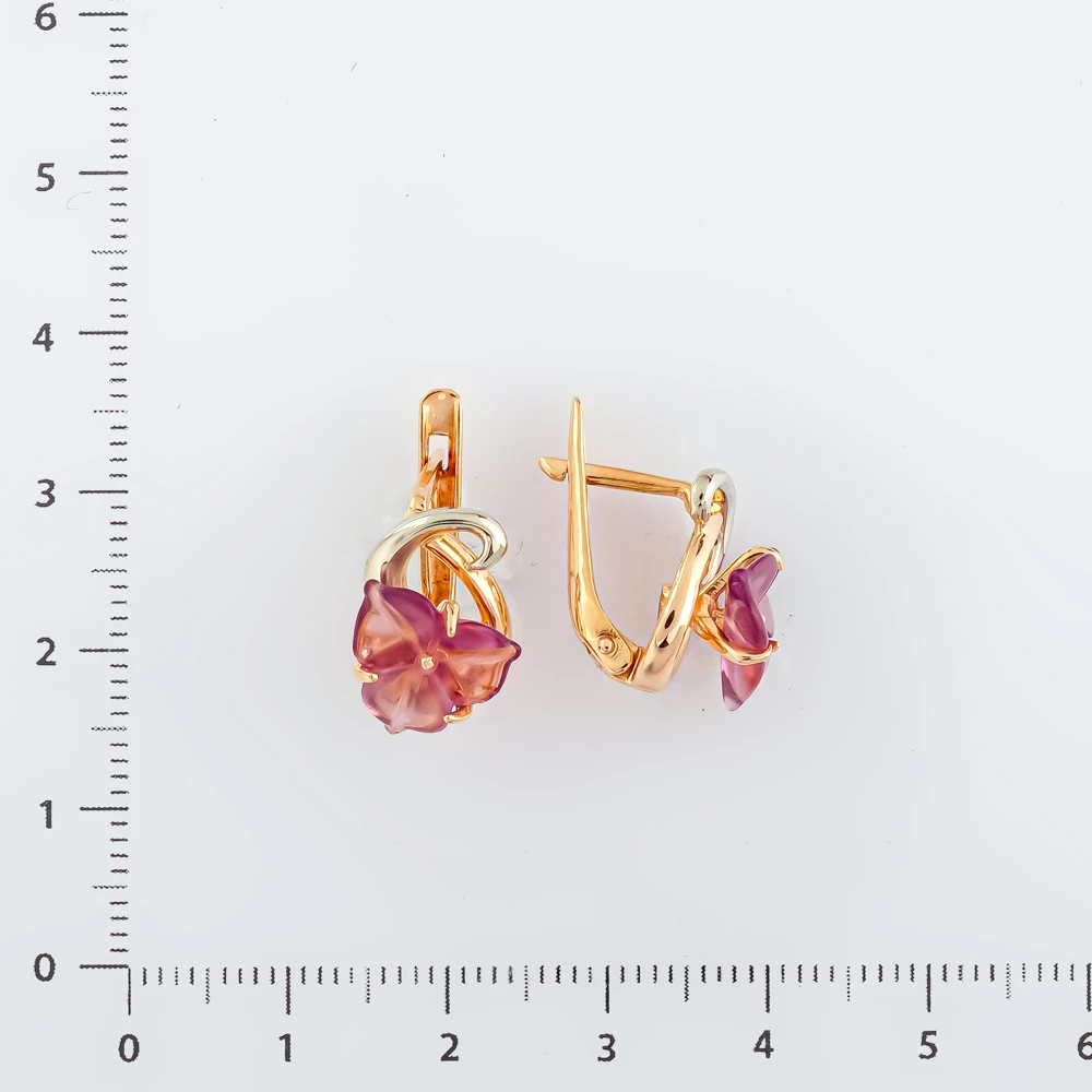 Серьги из красного золота 585 пробы