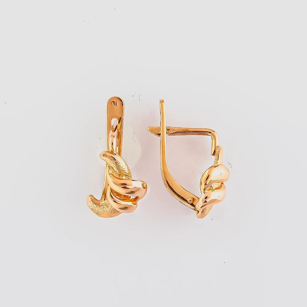 Серьги из красного золота 583 пробы