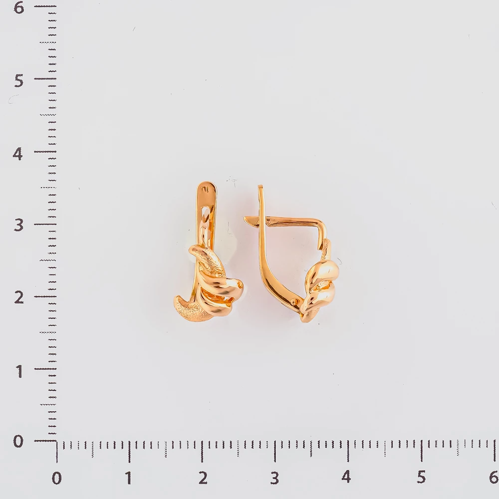 Серьги из красного золота 583 пробы