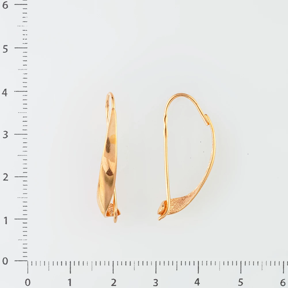 Серьги из красного золота 585 пробы