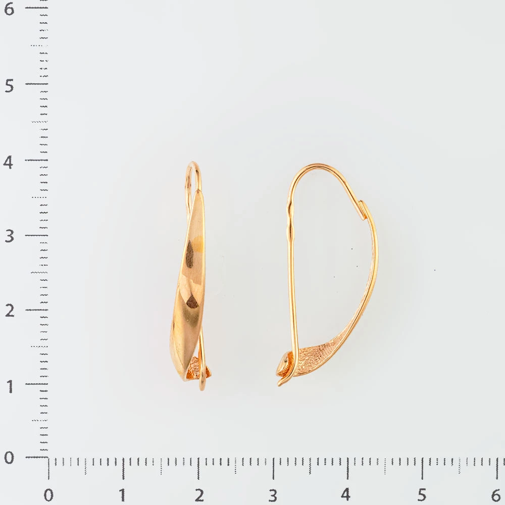 Серьги из красного золота 585 пробы