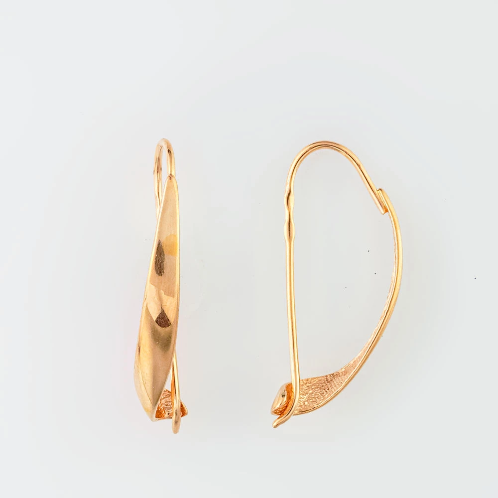 Серьги из красного золота 585 пробы