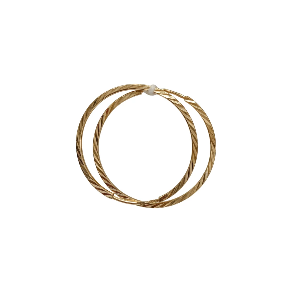 Серьги конго из красного золота 585 пробы