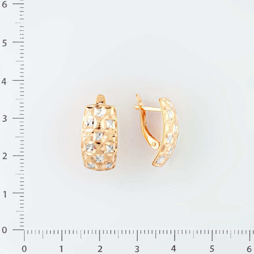 Серьги из красного золота 585 пробы