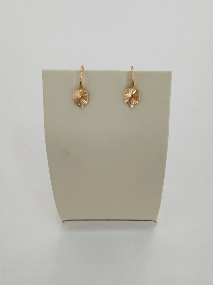 Серьги из красного золота 585 пробы
