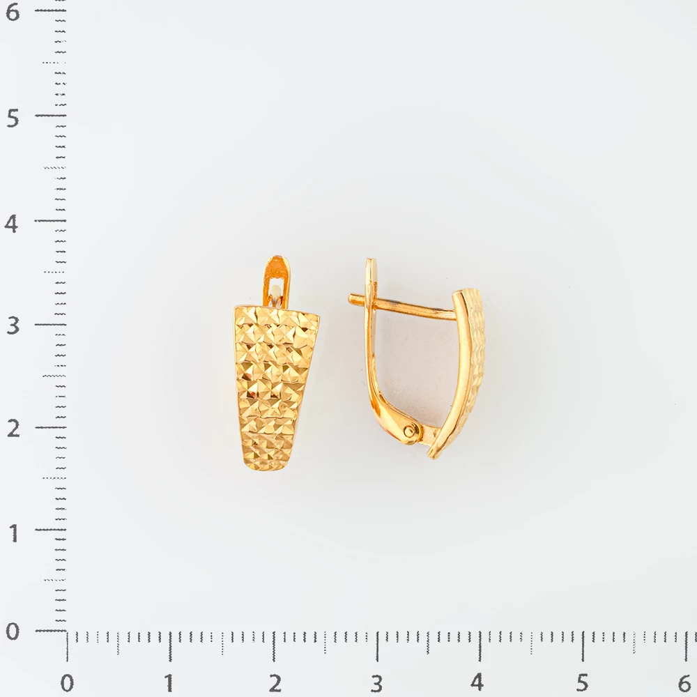 Серьги из красного золота 585 пробы