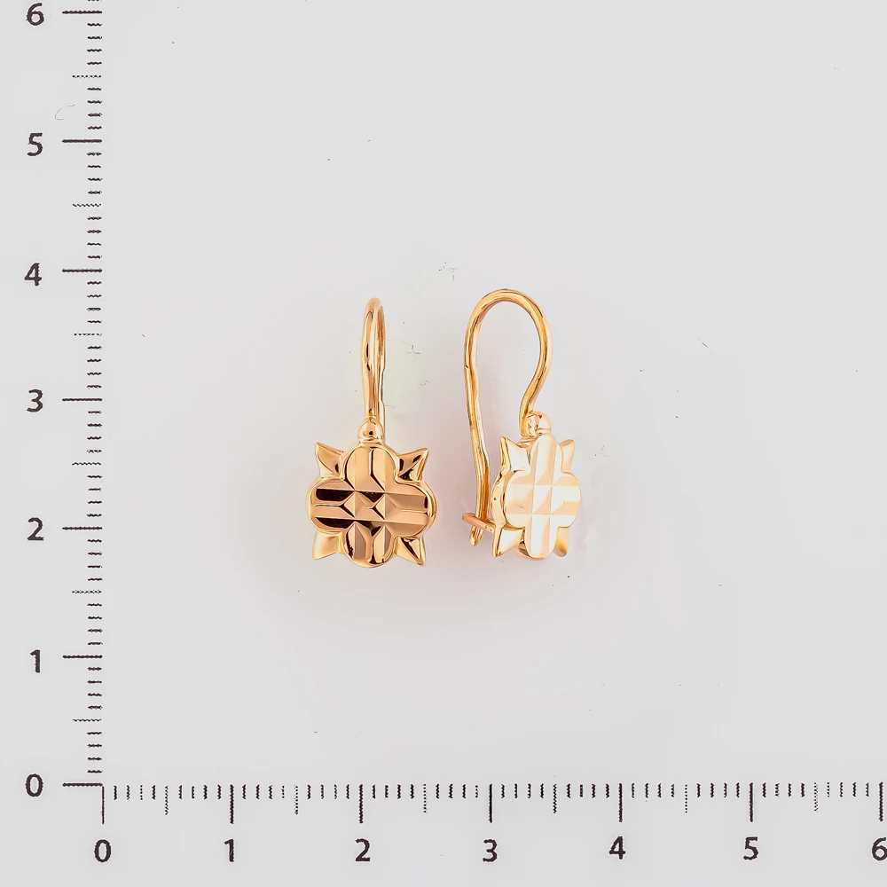 Серьги из красного золота 583 пробы