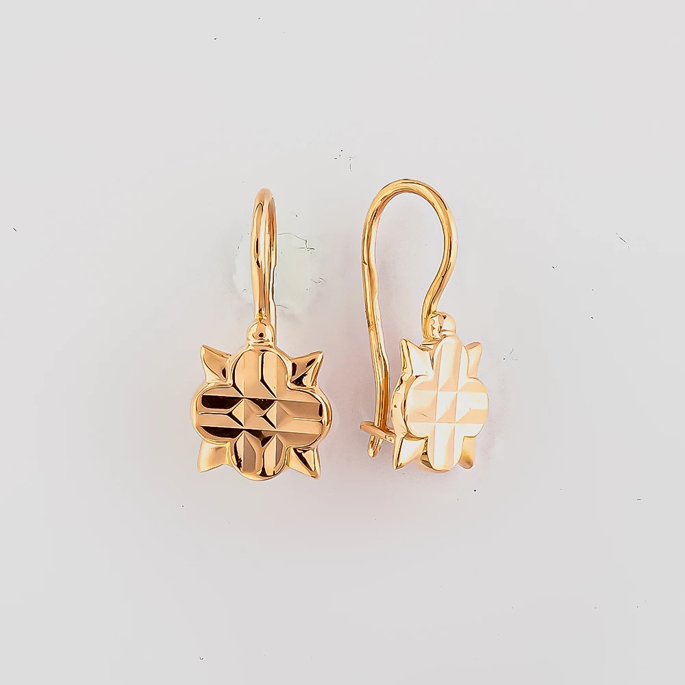 Серьги из красного золота 583 пробы
