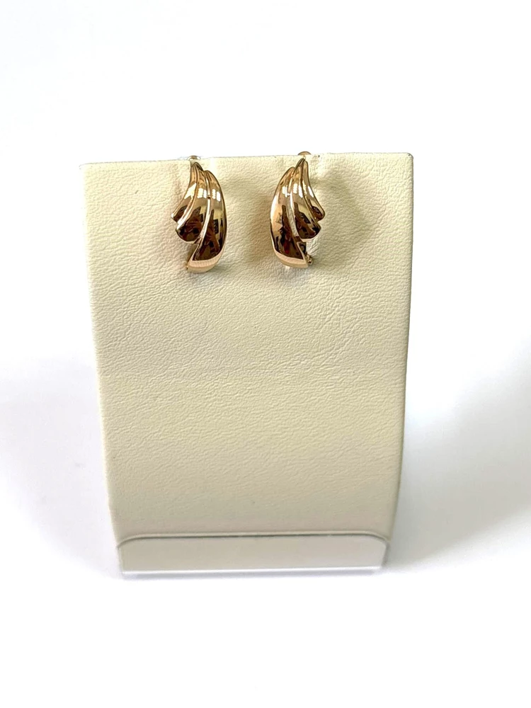 Серьги из красного золота 585 пробы
